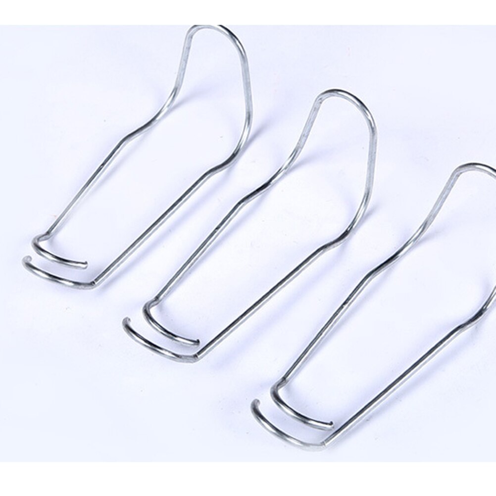 WINOMO 10pcs Greenhouse Glazing Wire Clips Steel Tube Wire Clips Greenhouses Parts Accessories