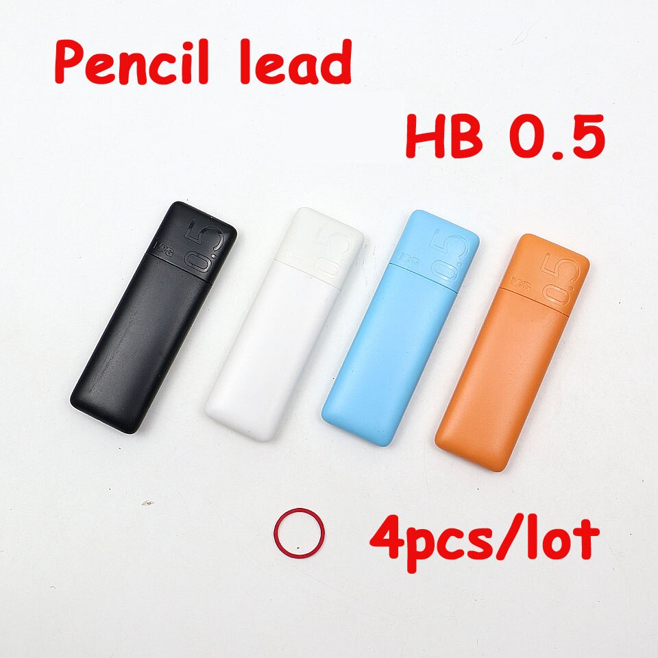 Mekanisk penna blypåfyllning  hb 0.5-0.7mm 60 mmx 20 st lång ritning specialkablar skolproduktleverantör 4 st / parti: 4 st parti --0.5mm