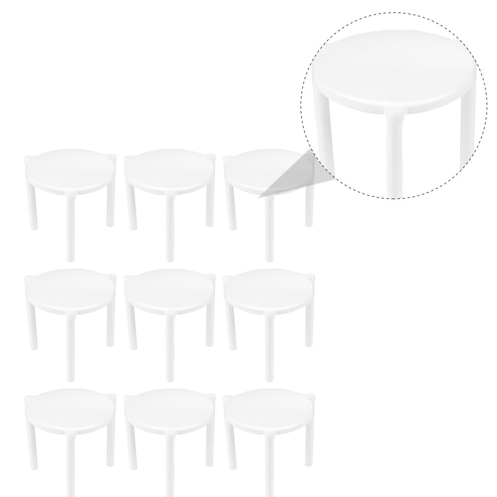 200pcs Plastic Pizza Tripod Pizza Saver Stand White Tripod Stack