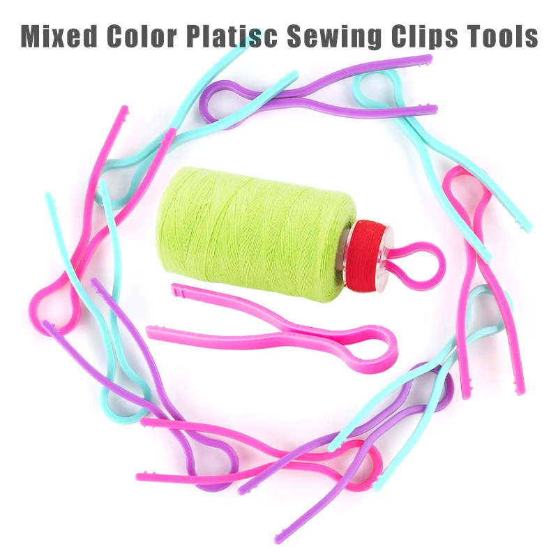 Clips de bobine de couture, 10/20/30 pièces, Clip à fil Long, support de rangement de bobine, organisateur de Clips de couture en plastique, accessoires de couture, outils