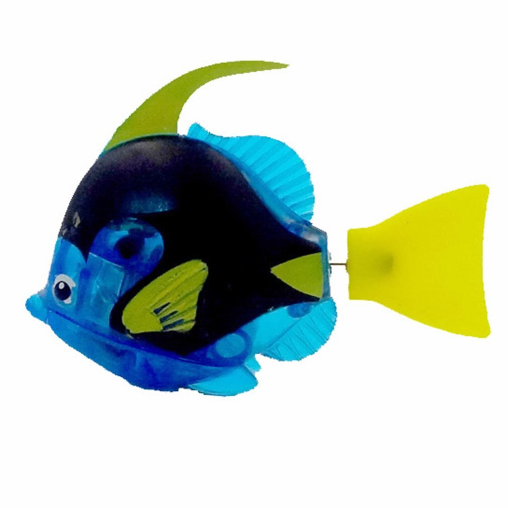 Drôle nager poisson électronique activé batterie alimenté jouet de bain poisson robot animal de compagnie pour réservoir de pêche décoration animaux de compagnie poissons