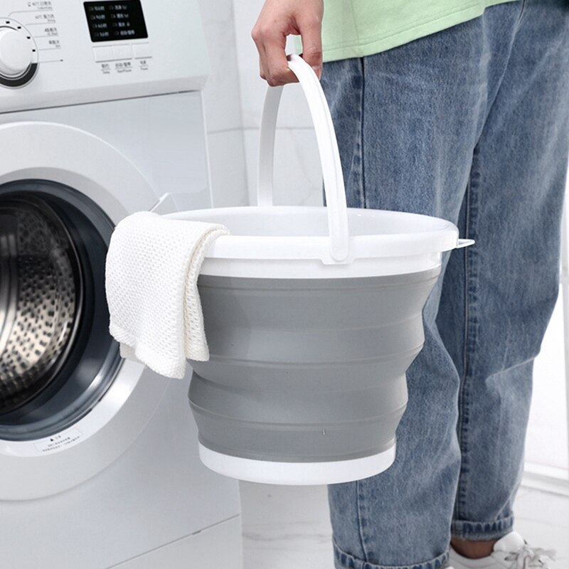 Portable Bucket Foldable Water Container Trash Can Car Wash Camping Water Tank Bucket for Outdoor Fishing