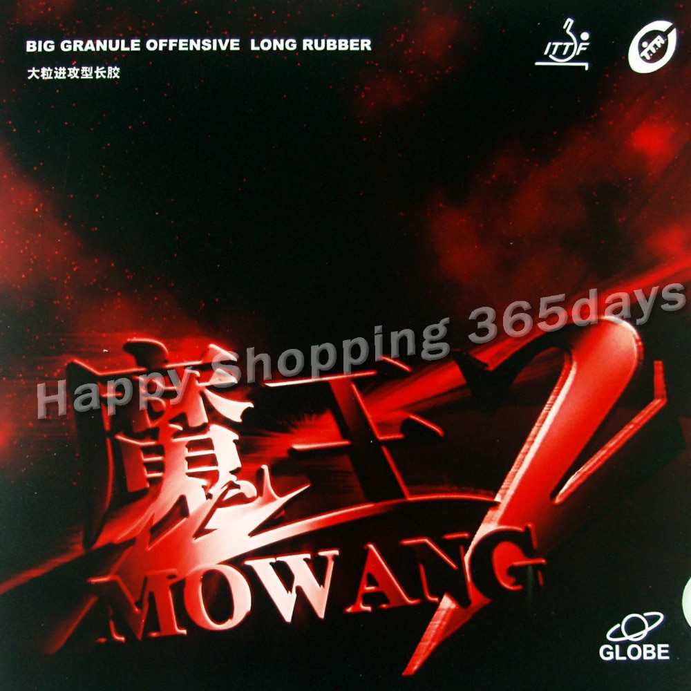 Globe MOWANG II ( MOWANG 2 ) long pips out table tennis rubber without sponge top sheet OX