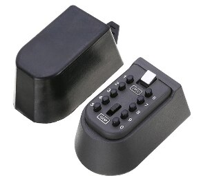 Wall Mount Key Storage Secret Box Organizer 4 Digit Combination Password Security Code Lock No Key Home Key Safe Box: 763709