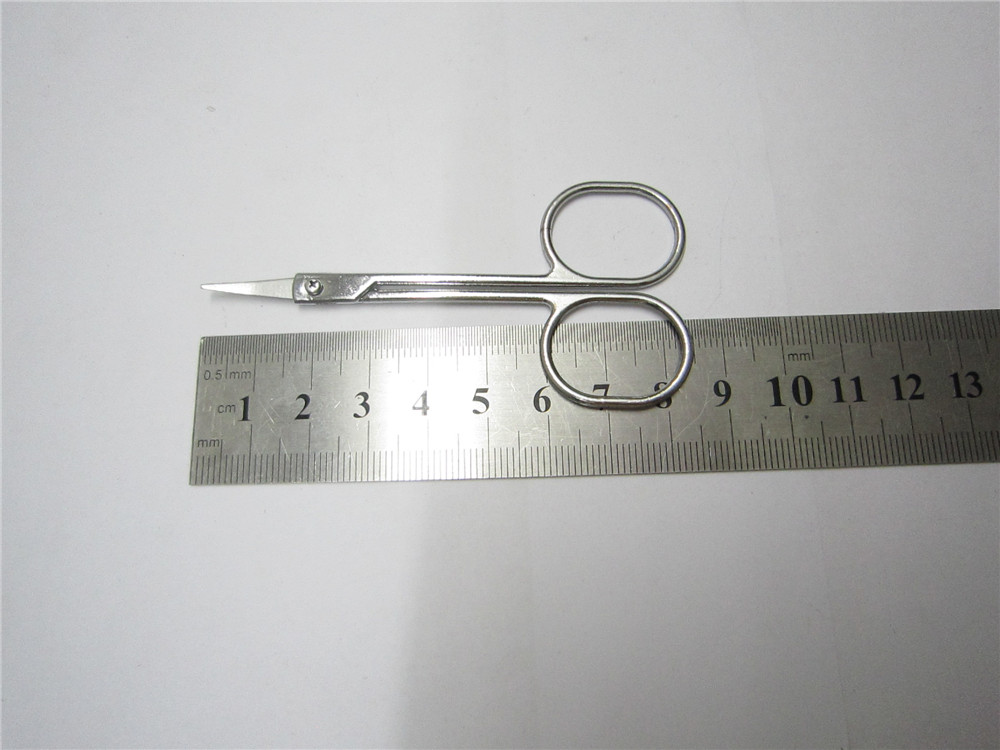 Tijeras para cejas y pestañas, pequeñas y seguras para maquillaje infantil, manicura y belleza.: Rojo