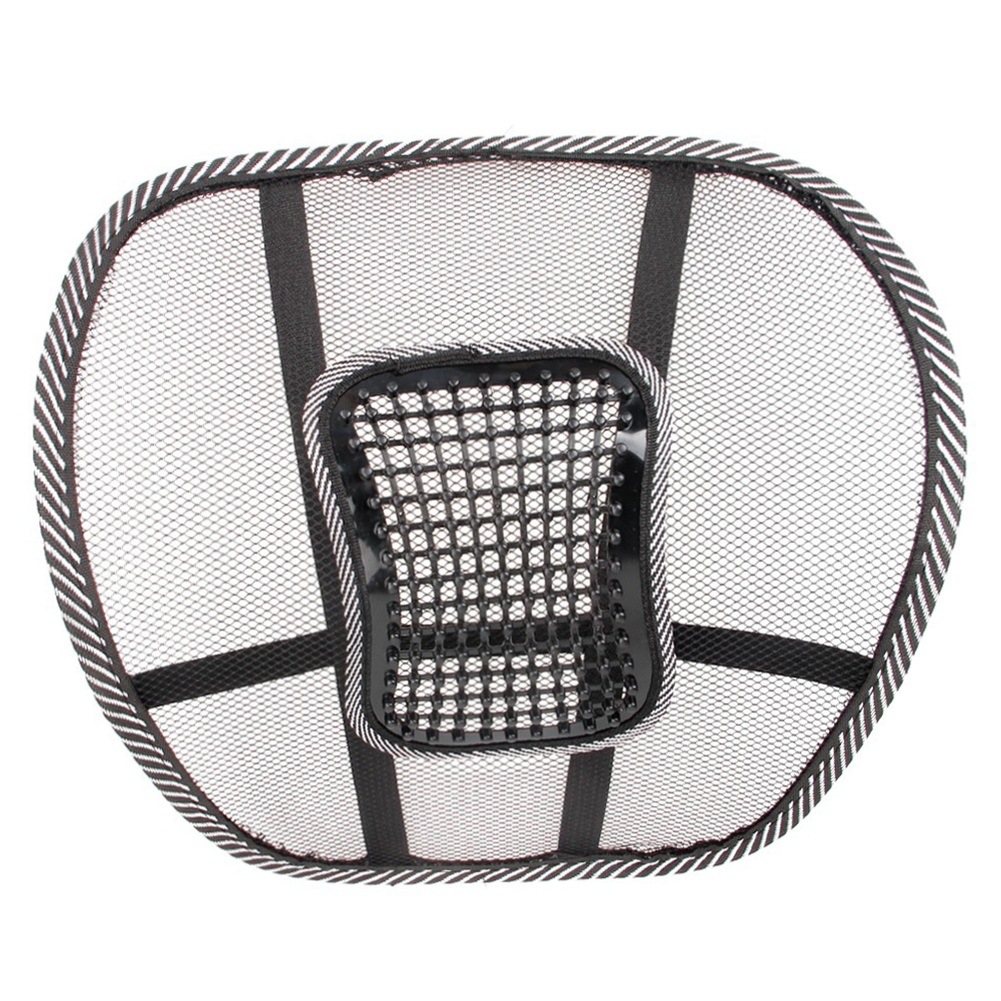 Car Chair Back Support Massage Cushion Mesh Relief Lumbar Brace Automotive Inner Seat Lumbar Back Rest Pad