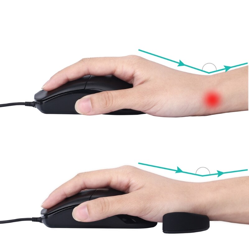 Palm Mouse Pad Ergonomic Mouse Pad Silicon Gel Non-slip Streamline Wrist Rest Support Mat