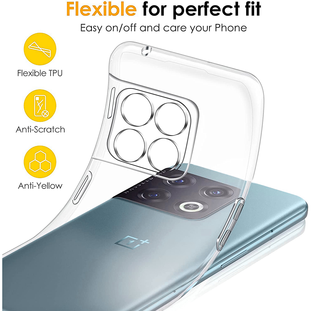 Para Oneplus 12 11 10 Pro Crystal Ultra fino transparente funda suave de silicona para Oneplus 10 Pro 10T