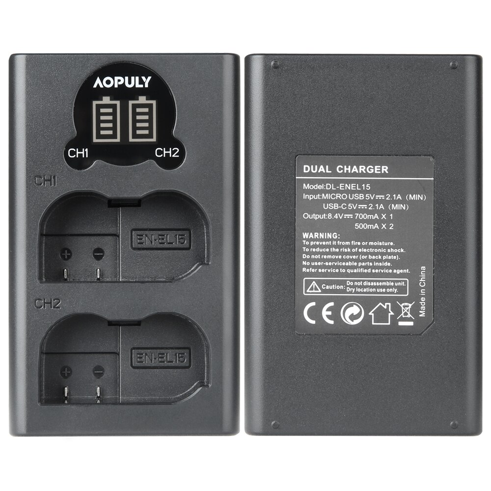 EN-EL15 ENEL15 En EL15 MH-25 Digitale Camera Batterij Oplader Voor Nikon D800 D800E D810 D810A D850 D7000 D7100 D7200 D75001 v1