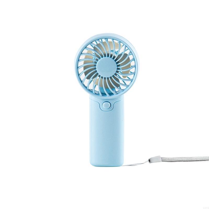 X9FB Fan portátil 1.5V AAA Bateria pequena bolso portátil ventilador elétrico resfriamento para viagens escritório ao: Azul