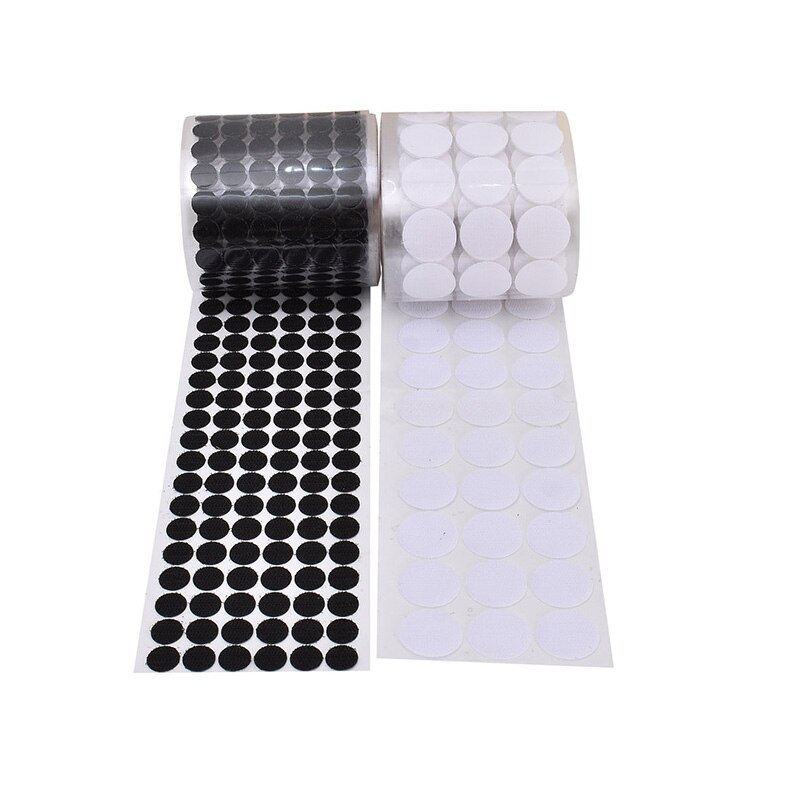 6 Pairs 10CM Ronde Sticky Pads Dots Haak en Lijn Zelfklevende