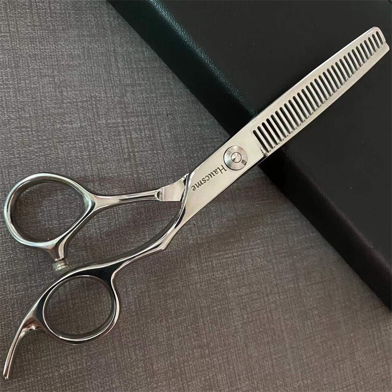 Ciseaux de coiffure professionnels de , 6.0 pouces, pour coupe de cheveux + amincissement, pour Salon de coiffure, boutique: thinning scissors