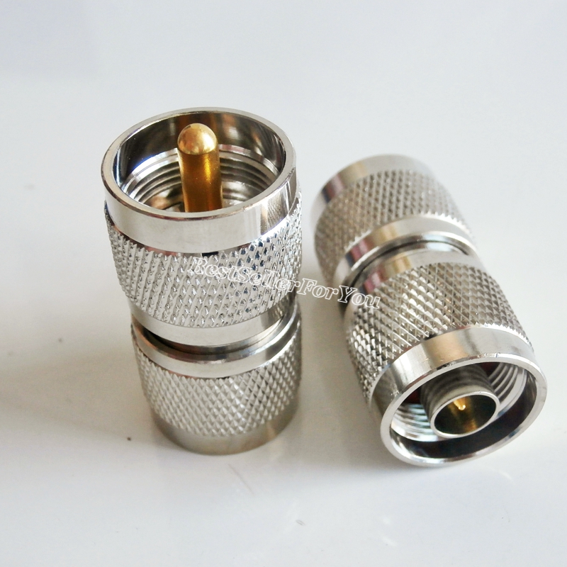 1Pcs N Male plug to UHF PL-259 PL259 Male Straight Radio RF adapter connector