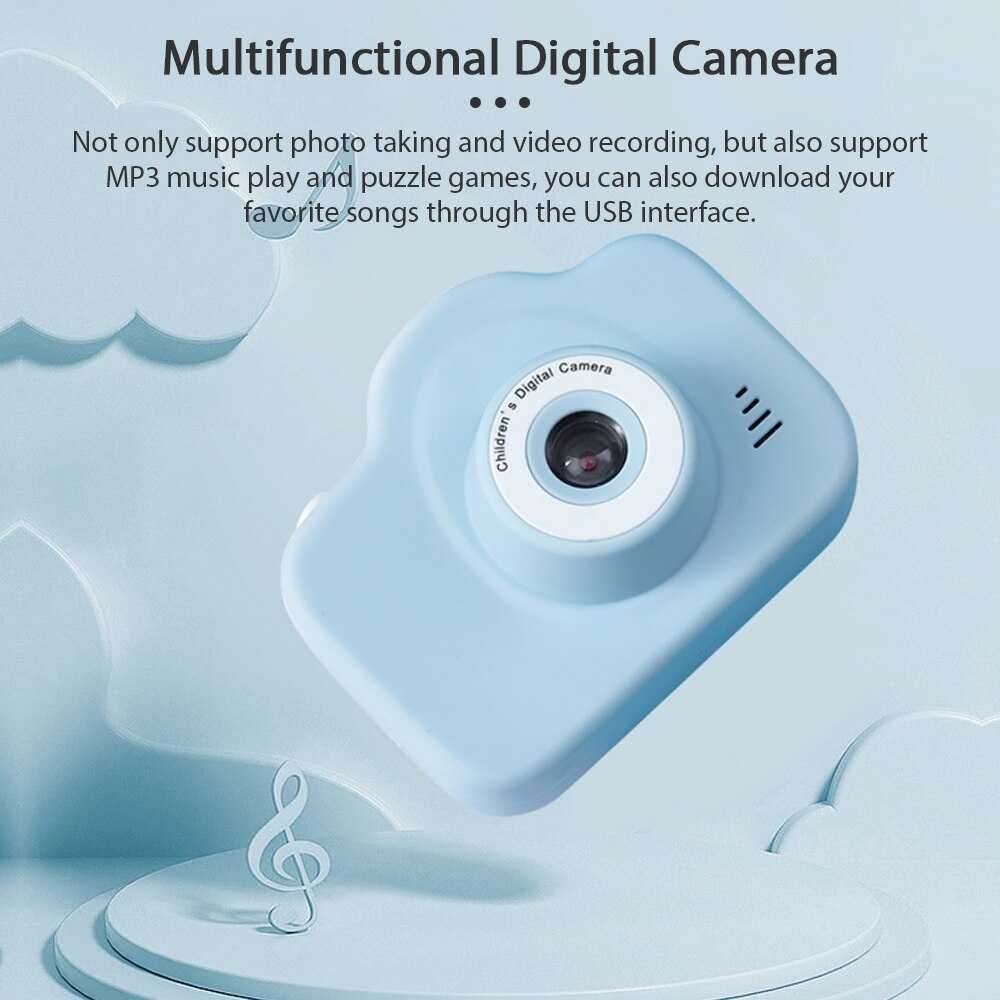 Kids Digital Camera Mini Video Camcorder 1080P High Resolution with 13MP 2 Inch IPS Display Screen Christmas for Boys Girls