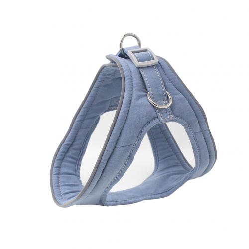Pet Dog Puppy Reflective Adjustable Outdoor Training Walking Safety Vest Harness: Blue / M