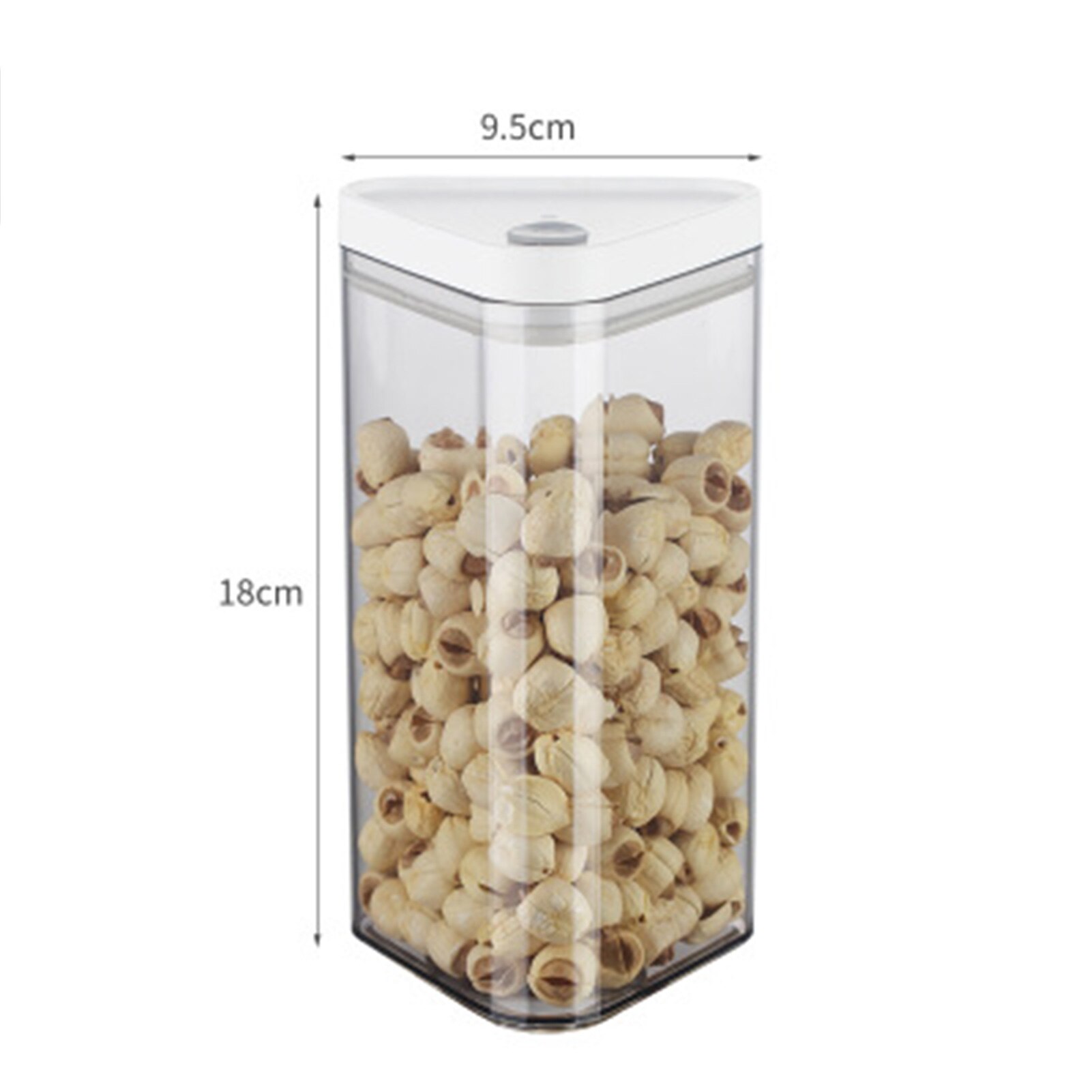 800ml 600ml Transparent Sealed Jar Kitchen Fresh-keeping Box Waterproof Leak-proof Refrigerator Food Container Storage Jar: 800ml