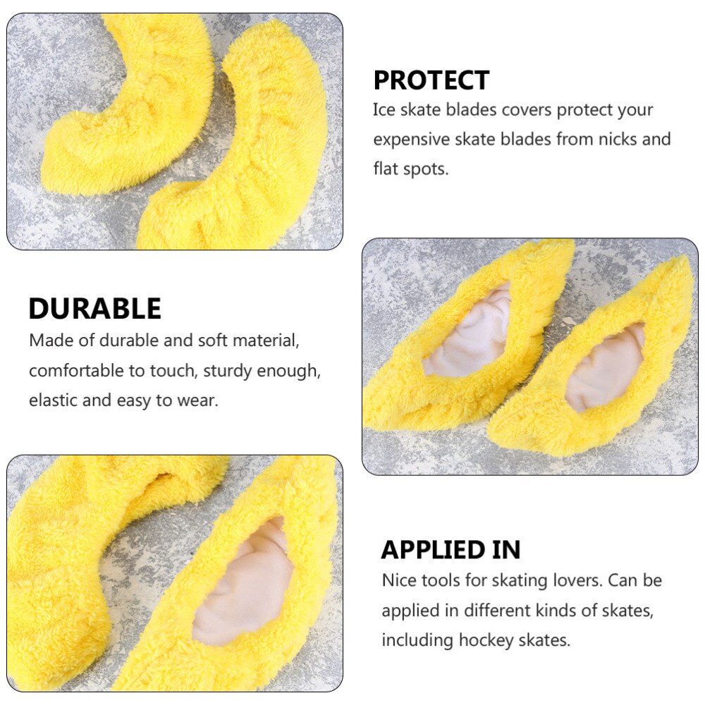 2 Pairs Kid Elastische Schaatsen Blades Cover Wateropname Skate Protector Maat S