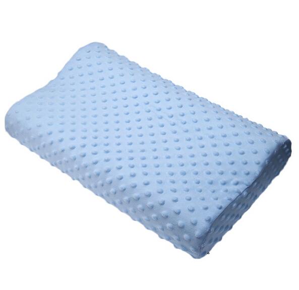 Memory Foam Kussen 3 Kleuren Orthopedische Kussen Latex Nek Kussen Fiber Trage Rebound Zacht Kussen Massager Cervicale Gezondheid: blue