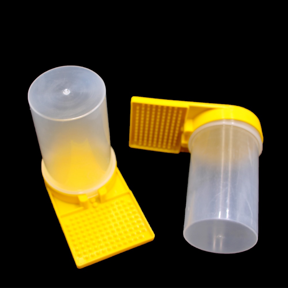 2PCS Beekeeping feeder honey bee feeders feeding drinker plastic tool drinking water waterer watering bees tools supplies