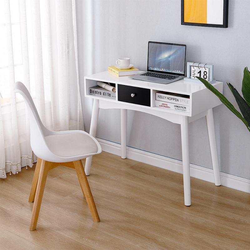 Modern Table Computer Stand Laptop Desk Household With Drawer Office Writing Reading Table Furniture For Student Study HWC
