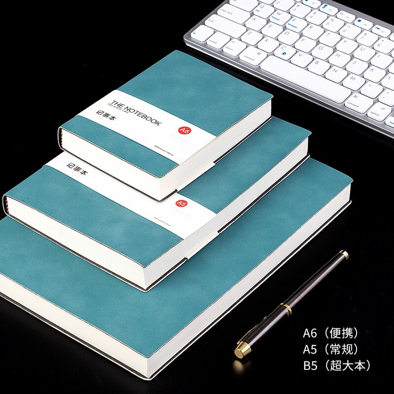 Notebook Business Thickened A5 Soft Leather Conference High-grade Exquisite Work Notebook Office Retro