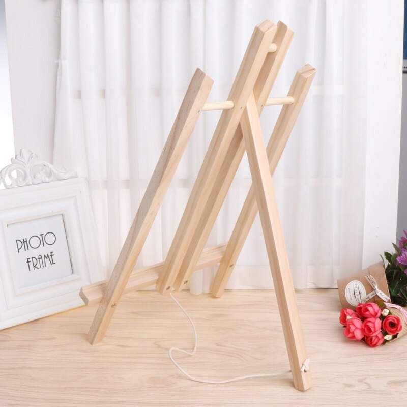 Wood Easel Advertisement Exhibition Display Shelf Holder Studio Painting Stand