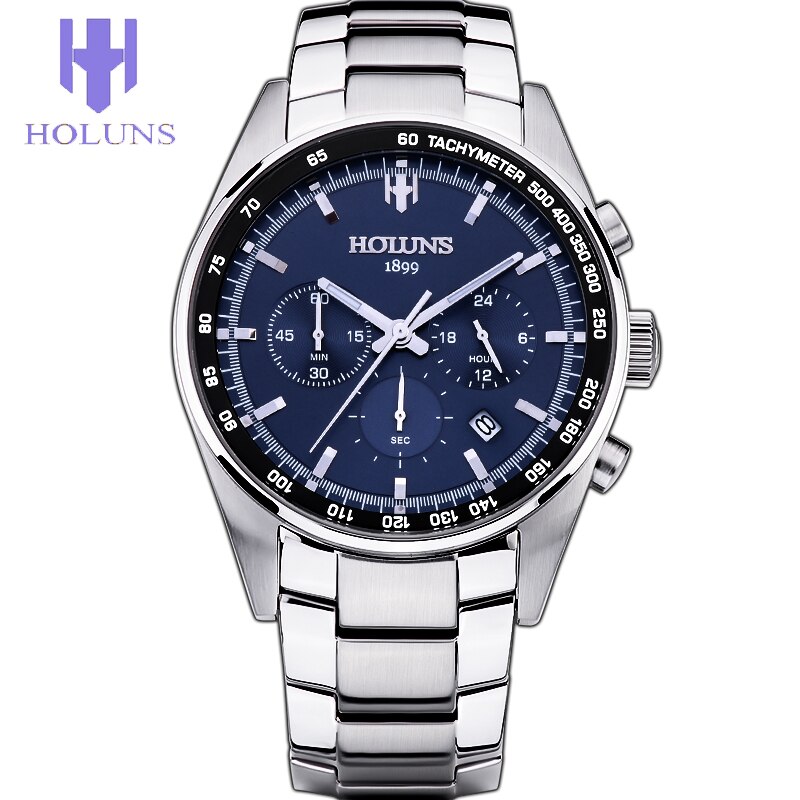 Heren Horloges Top Brand Luxe Mannen Mode Quartz Horloge Blue Dial Silver Steel Horloges Gereedschap Voor Horlogemakers Relogio Masculino/ ss