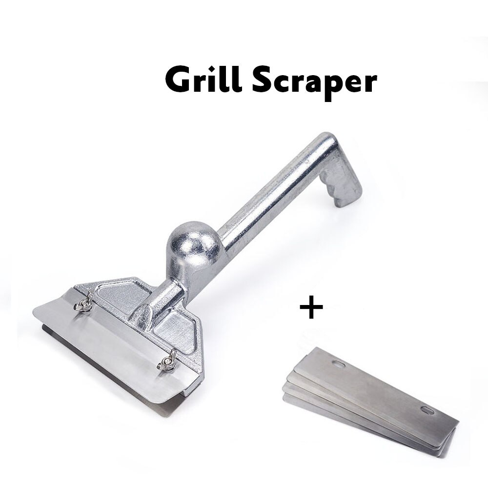 Grill Scraper Oven ShangPeiXuan Ceaning Tool Aluminum Commercial Pan Scraping5 Blades Small Slope Edge Grill Scraper