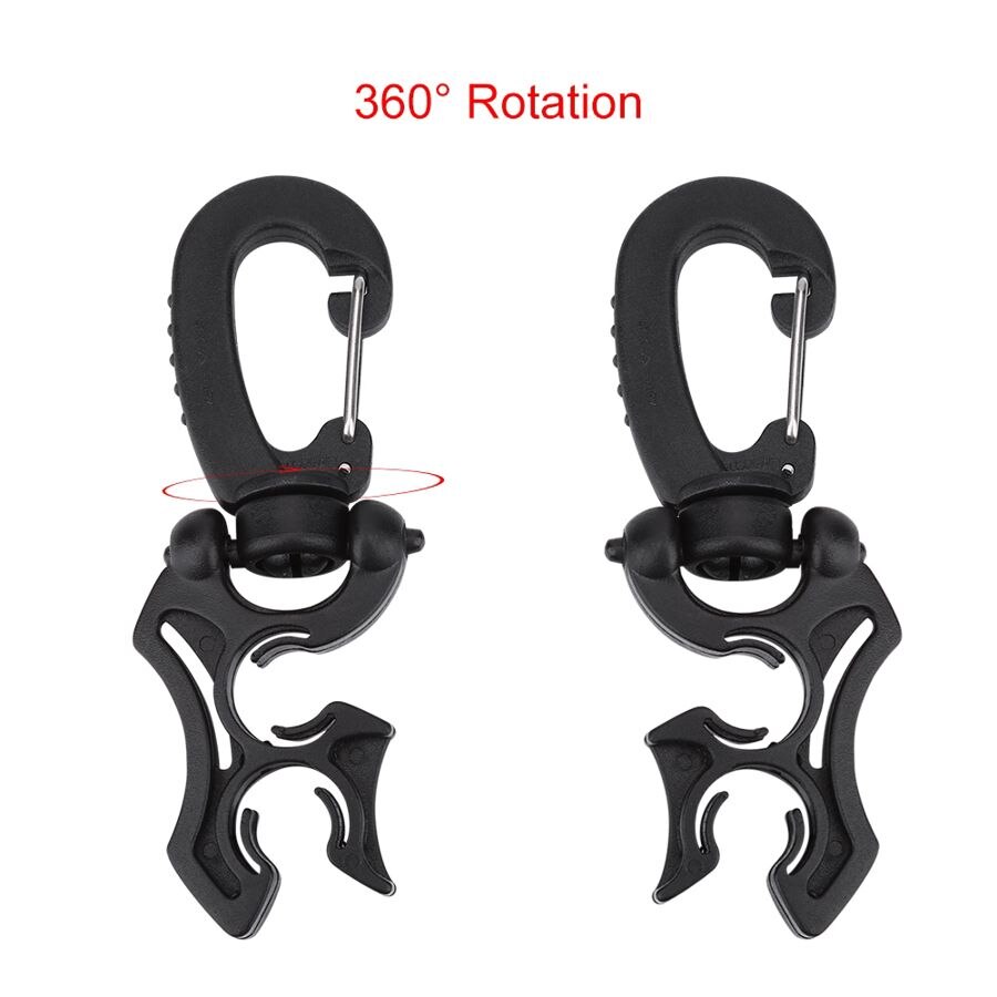 Doppel-bcd-schlauchhalter mit clip-schnalle, doppel-bcd-clip, regler-halteschnalle zum tauchen und schnorcheln