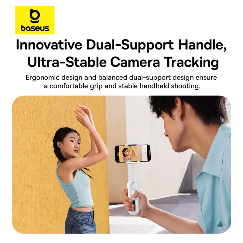 Baseus Magnetische Telefoon Selfie Stick voor iPhone 16 15 Pro Draadloze Bluetooth Gimbal Stabilizer Houder voor Live Vlog Schieten Stand