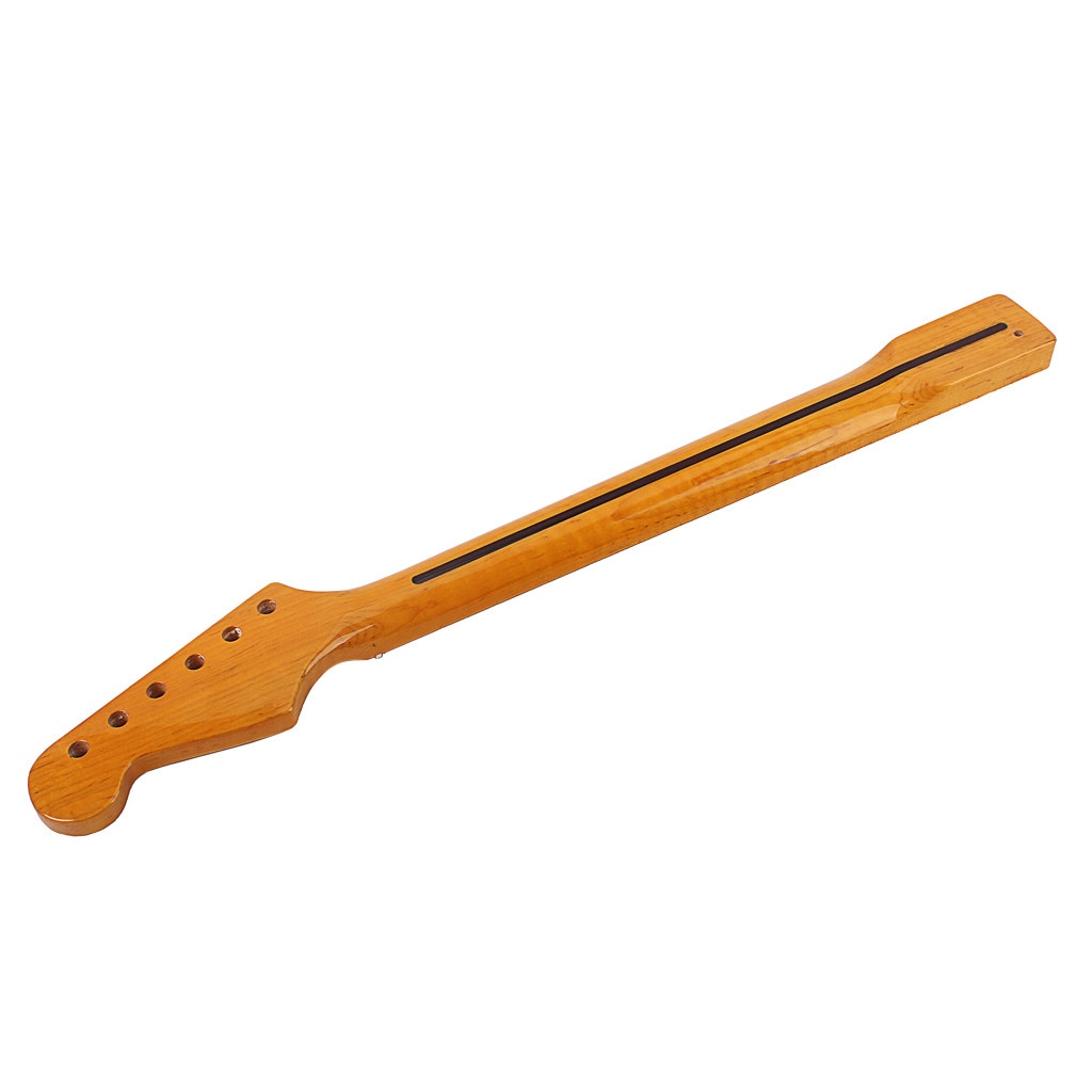 21 Fret Maple Guitar Neck Replacement Guitar Neck for ST Electric Guitar Made Of CA Tiger Flame Maple Wood Natural Glossy #P5