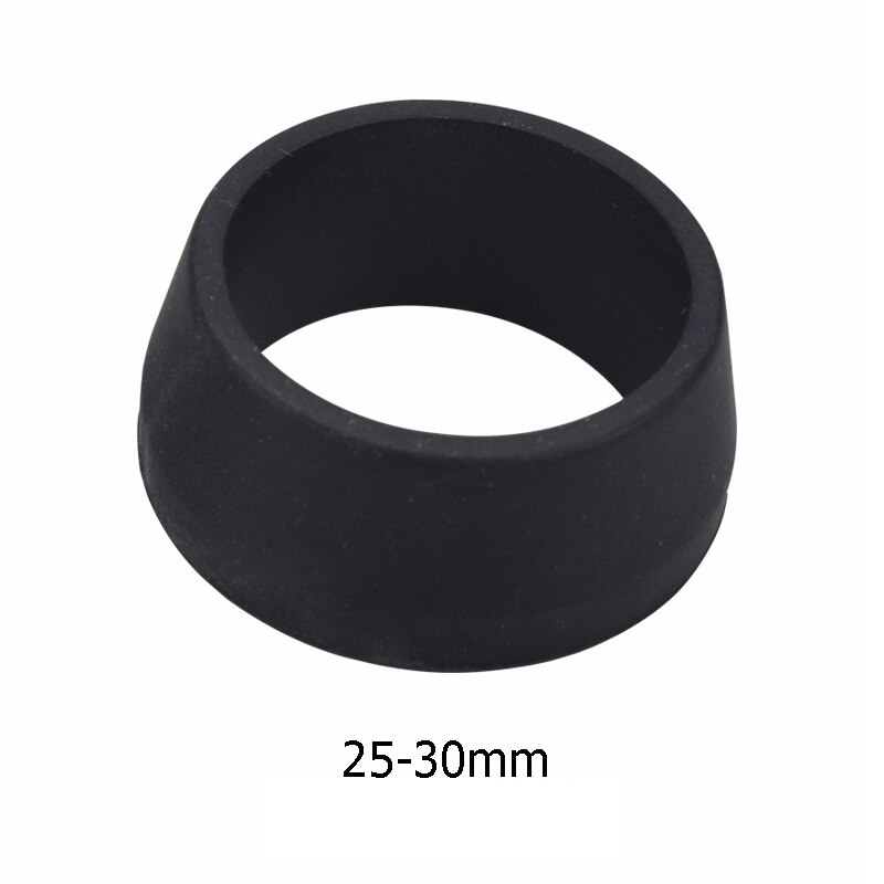 Sykkelstolpe gummiring mtb sykkel vanntett støvdeksel silikon setepinne sak beskyttende sykkel tilbehør: Svart 25-30mm