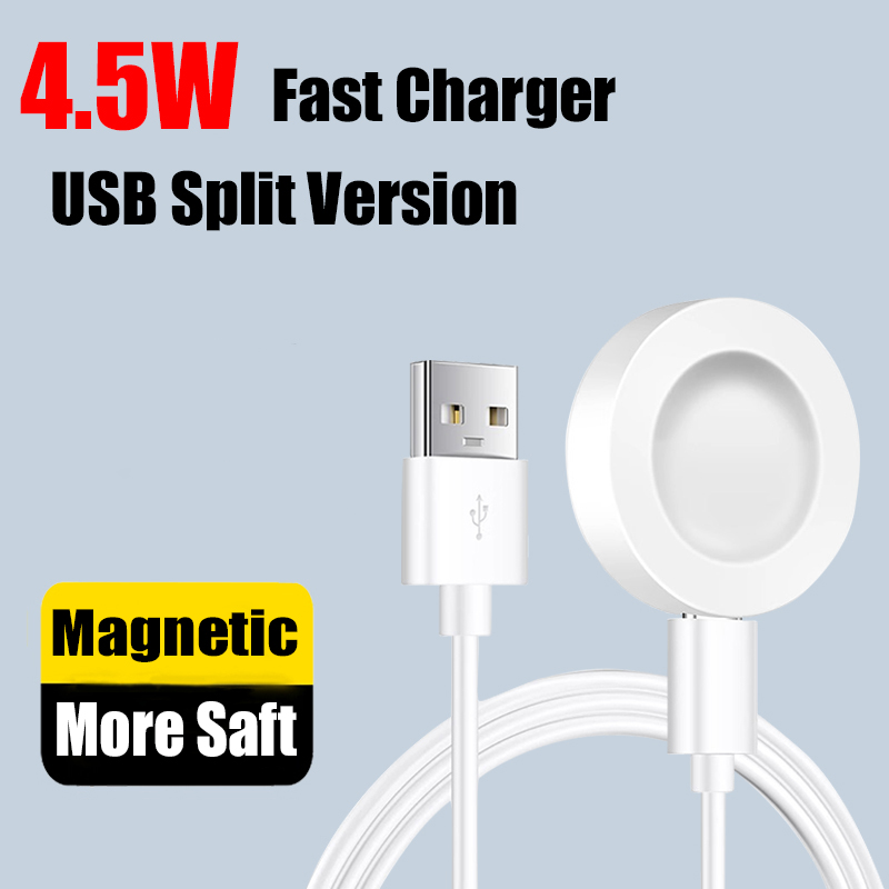 Cargador inalámbrico magnético para Huawei Watch 4 GT4 GT3, Cable de carga rápida USB para Huawei Watch 3pro GT Runner GT2 PRO: Blanco