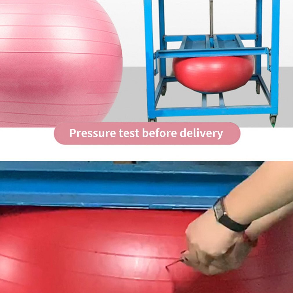 1 stück verdickte pvc-fitnessbälle, bruchsicher, für yoga, pilates, heimtraining, fitnessgeräte, balanceball, 55cm/65cm/75cm zufällige farben