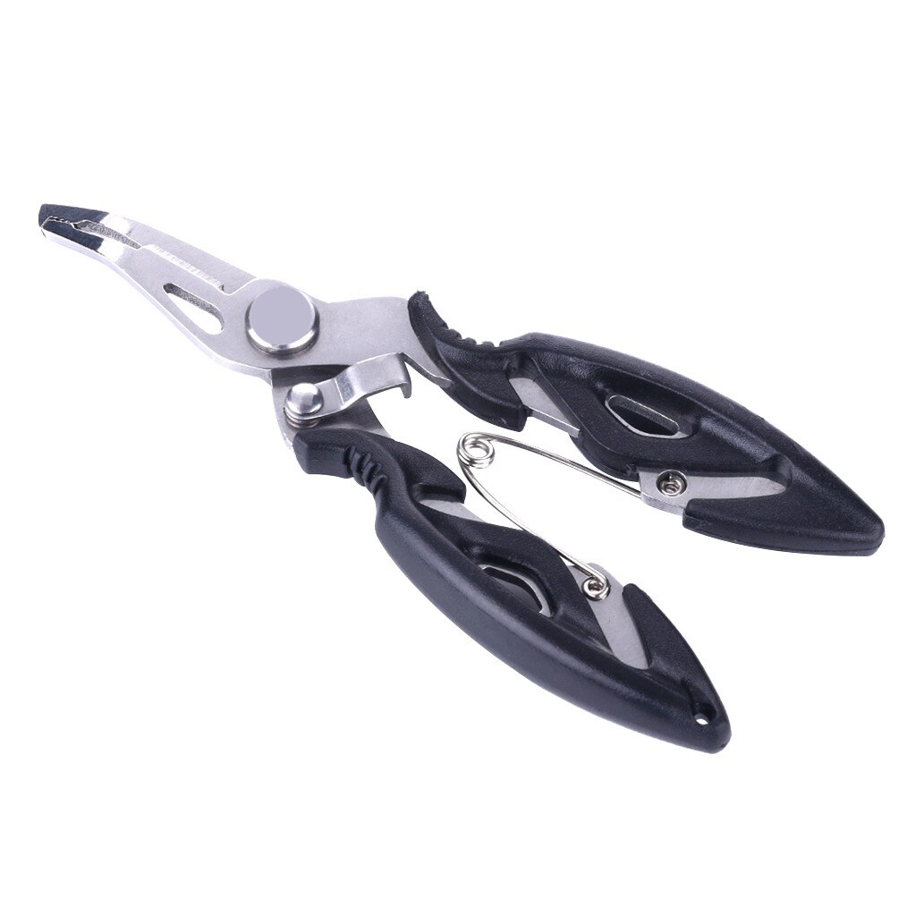 Pinza para pesca, tijeras de pesca, alicates de pesca, tijeras de acero inoxidable, removedor de anzuelos, herramientas de pesca con nudo de Cortador de línea, equipo de pesca # y30: A