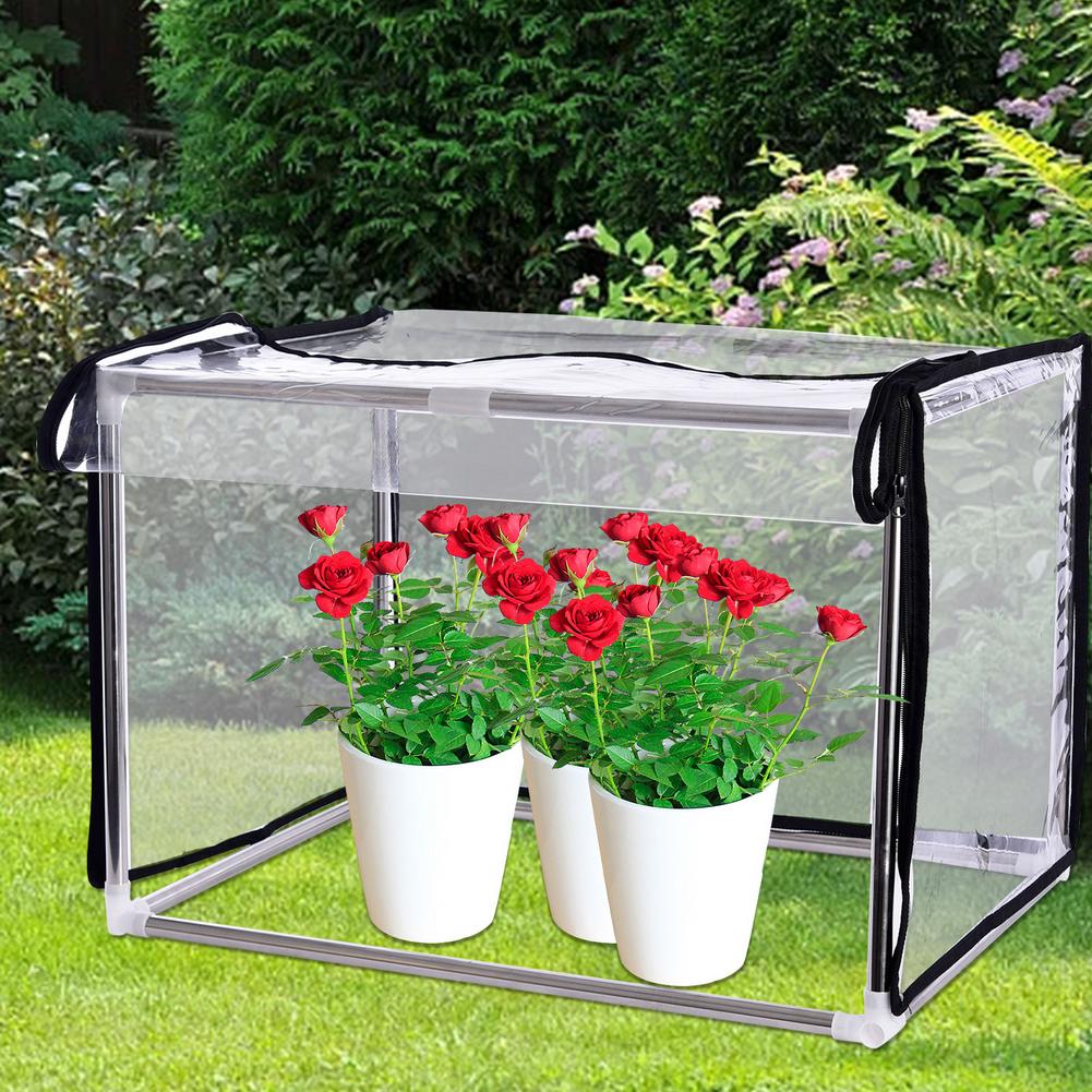 Kit de pequeños invernaderos de jardín Mini casas de interior al aire libre invernadero cubierta de jardinería al aire libre plantas de invierno suculentas