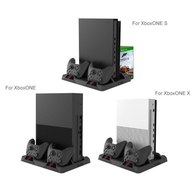 Oplaadstation met koelventilator, oplaadstandaard voor dubbele controller voor xbox one/x/s  r91a