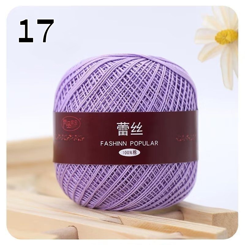 Size e 6,  lace yarn, cotton, crochet yarn, colorful thread, ball, handmade embroidery, cross stitch, needle lace, diy crochet dolls: Rose red