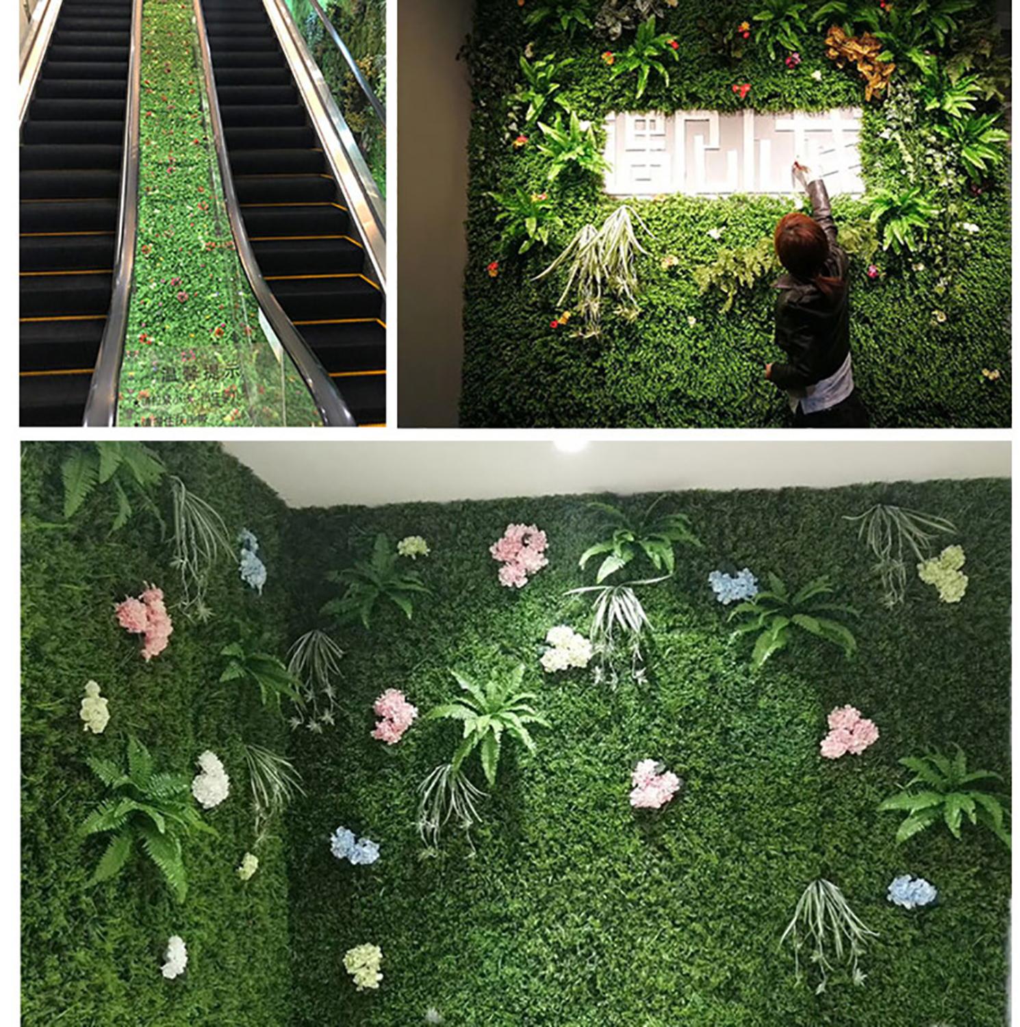 faux grass decor garden fence outdoor wall decorations for patio flower wall backdrop