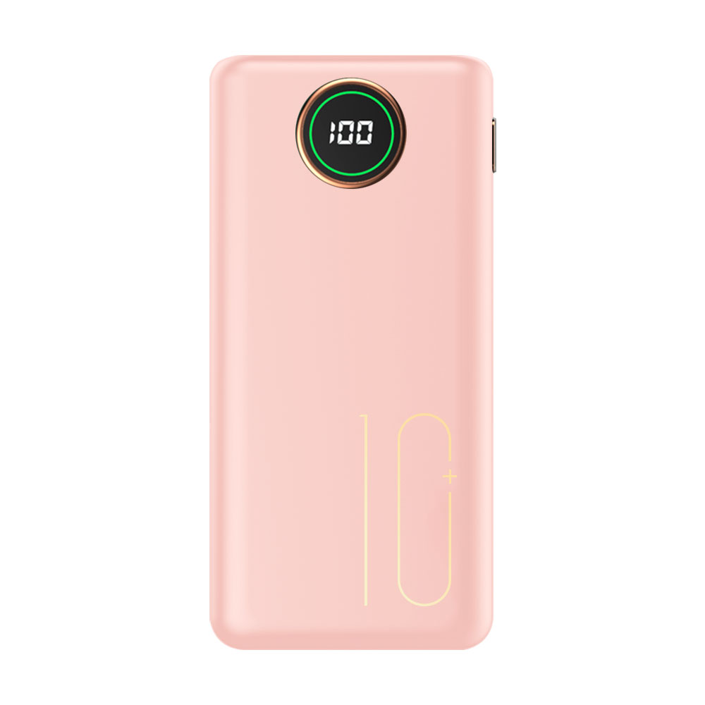Power Bank 10000mAh 20000mAh QC3.0 4.0 20W PD Quick Charge Portable Battery Charger PoverBank With LED Display For iPhone Xiaomi: Pink / 10000mAh