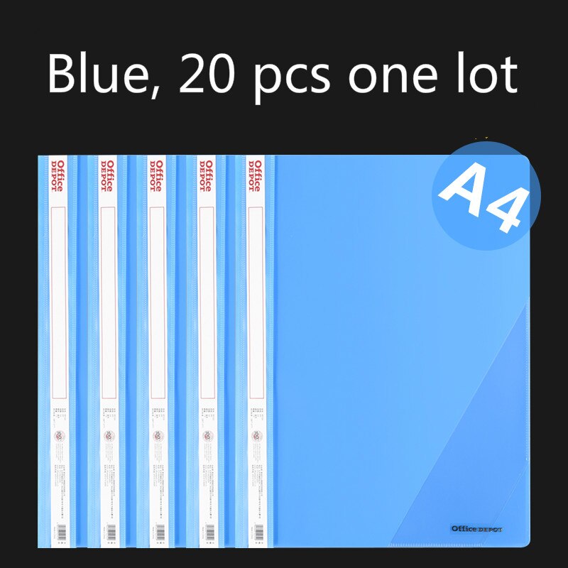 PP Thickened A4 Report Cover &amp; Spine Bar Transparent Reference Book Files Holder Resume Paper Student Book Document Folder: E2