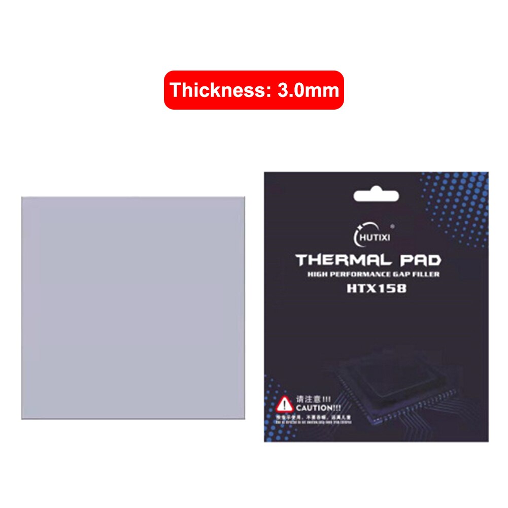 Coussinets Thermiques 12,8 W/mK - Silicone Non Conducteur Pour Refroidissement PC, GPU, SSD, 120x120x2,5 Mm - 7