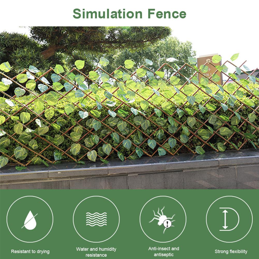 Artificial Privacy Fence Screen Faux Ivy Leaf Screening Hedge For Garden Outdoor Indoor Decor Garden Backyard Patio Decoration