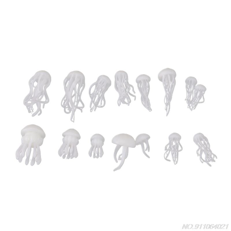 16 Pcs/set 3D Mini Jellyfish Modeling Epoxy Filling Material Crystal Ocean Resin DIY Craft UV Filler N30 20