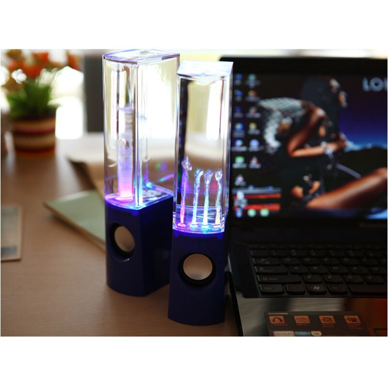 Computer Bluetooth Speakers Creatieve Water Dansen Kleurrijke Led Licht Bluetooth Speakers 3D Geluid Bass Speakers