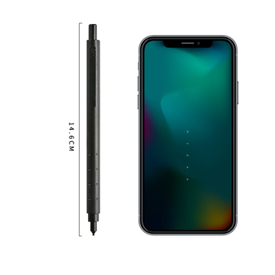 1 unidad de lápiz mecánico KACO antiroturas de , estilo Simple, lápiz propulsor, material escolar y de oficina: 0.5 black