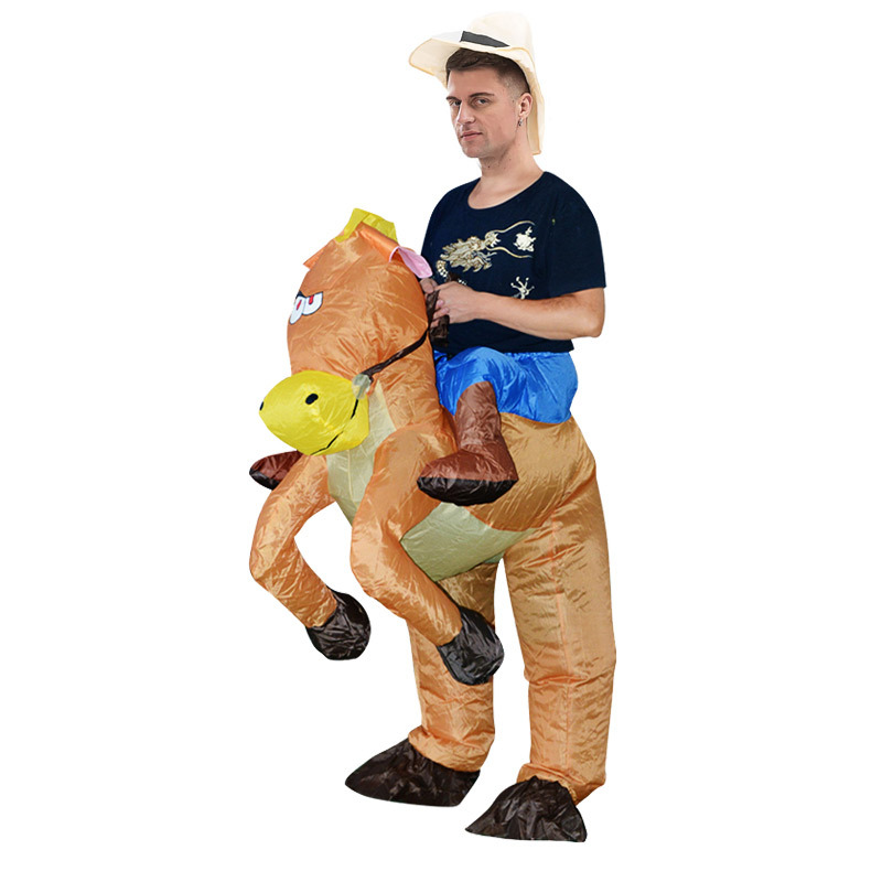 Fun Inflatable Cowboy Costume for Halloween Christmas Carnival Party Role Play Chasing Game Spanish Bullfighter Inflatable Suit