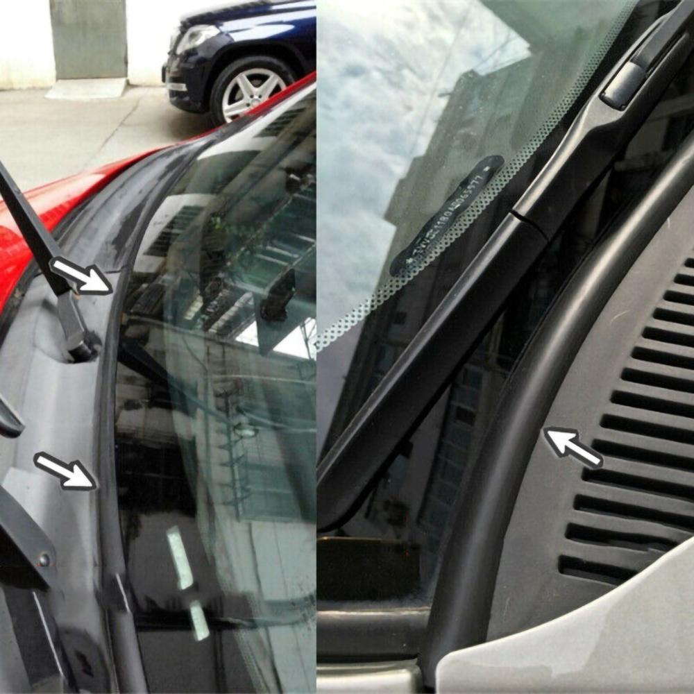 Protective Rubber Gasket Strip Under Windshield Wiper Panel Decor