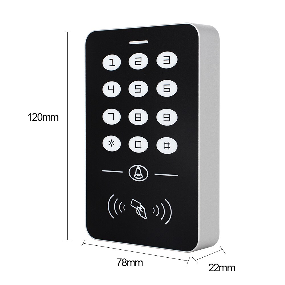 Simple access control EM card password access control system with 5 Keyfobs Access Controller