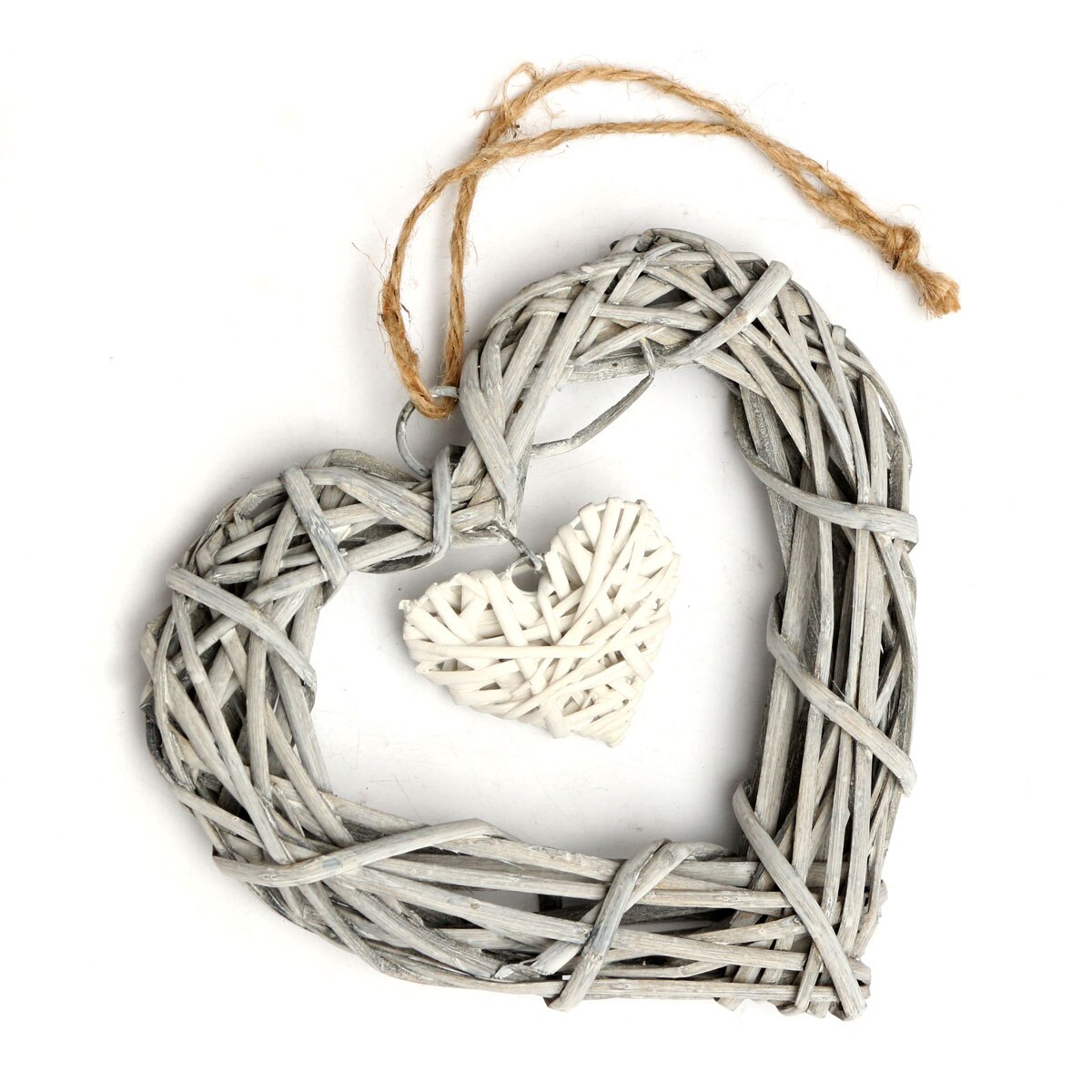 Hart Rotan Rieten Opknoping Decoraties Liefde Sepak Takraw Bruiloft Rotan Bal Decor Thuis Party voor Valentines Liefde